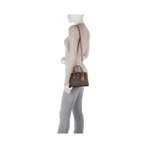 Logo Plaque Chain-Linked Tote Bag