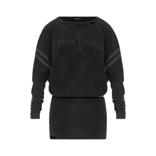 Team Paris Long-Sleeved Mini Dress