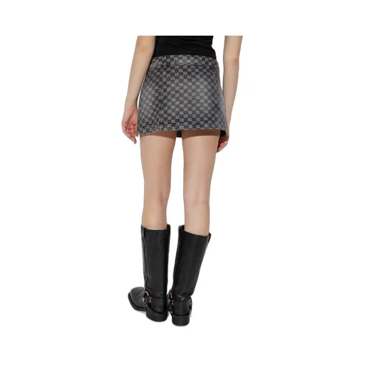 Patterned Buttoned Skirt