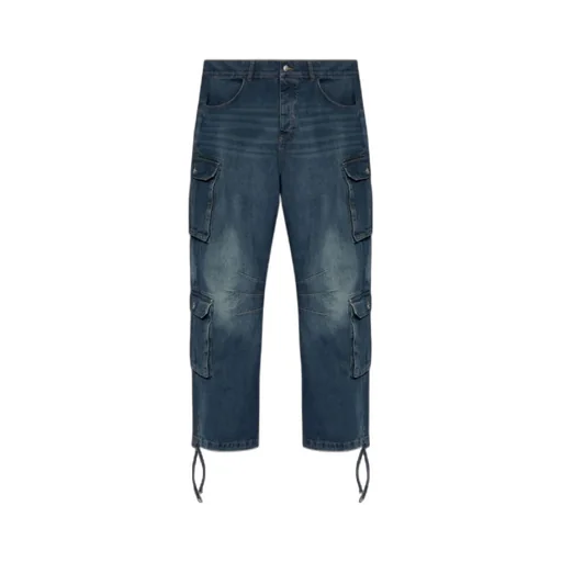 Dirt Bath Wide-Leg Cargo Jeans