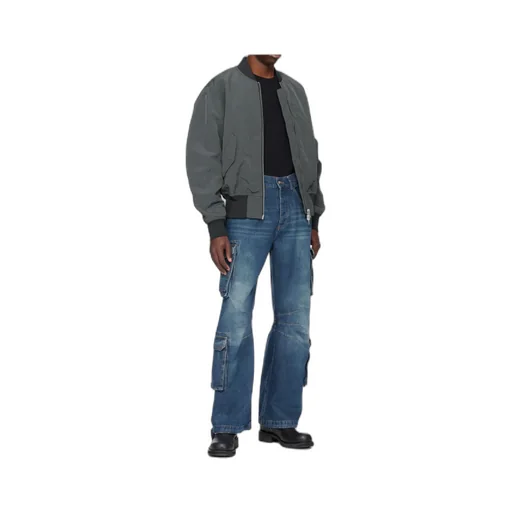 Dirt Bath Wide-Leg Cargo Jeans