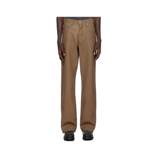 Matte Faux Leather Casual Pants