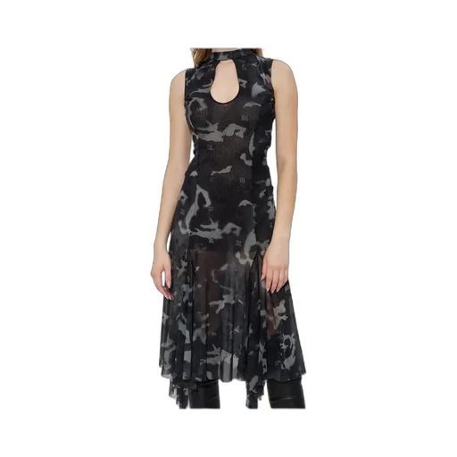 Transparent Printed Dress