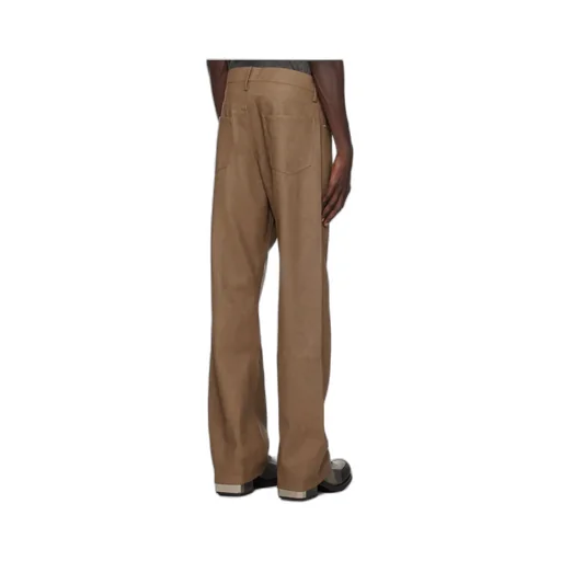 Matte Faux Leather Casual Pants
