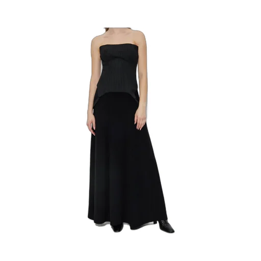 Pinstripe Panel Dress