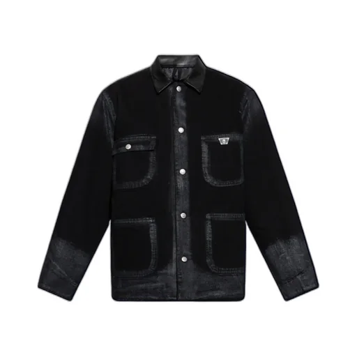 Embossed Patch Denim Jacket