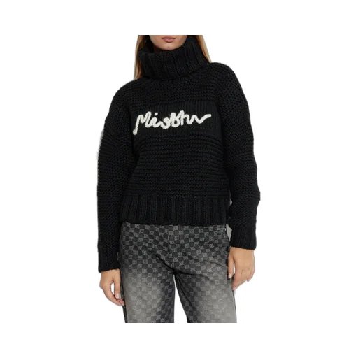 Roll-Neck Logo-Detail Sweater
