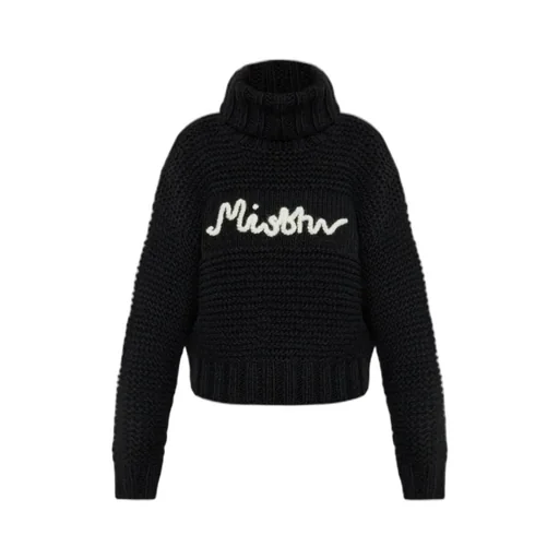 Roll-Neck Logo-Detail Sweater