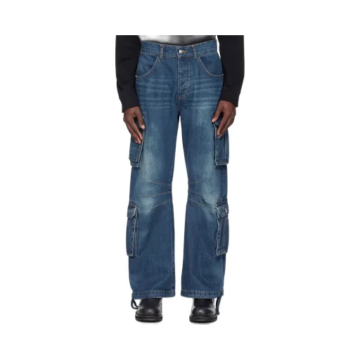 Dirt Bath Wide-Leg Cargo Jeans
