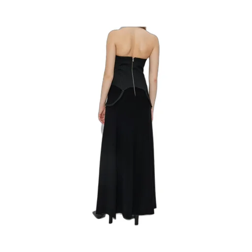 Pinstripe Panel Dress