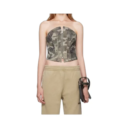 Camouflage Denim Bustier
