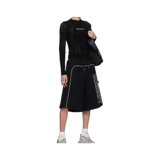 Wide-Leg Terry Short