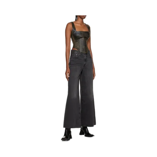Cracked Effect Corset Top