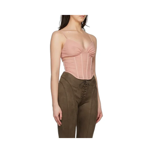 Corset-Style Cropped Top