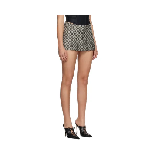 Monogram School Jacquard Logo Skirt