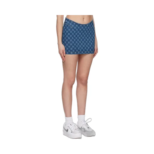 Mini Skirt With Embroidered Characters