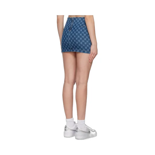 Mini Skirt With Embroidered Characters