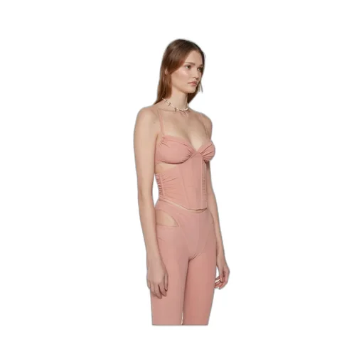 Corset-Style Cropped Top