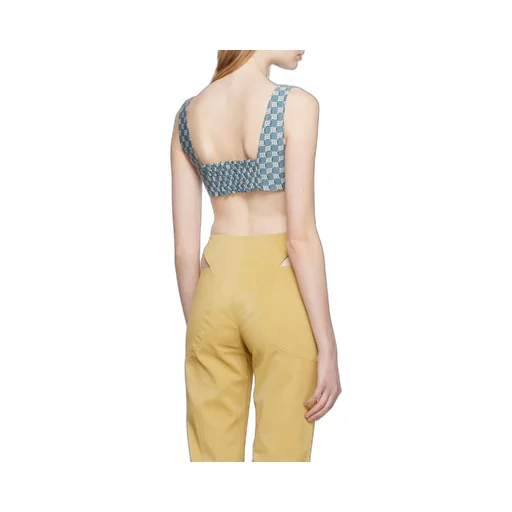 Monogram-Print Jacquard Bra Top
