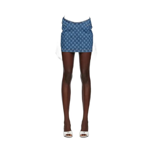 Mini Skirt With Embroidered Characters