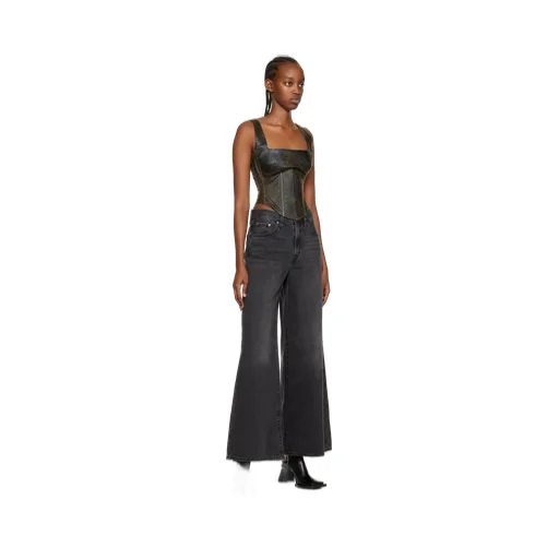 Cracked Effect Corset Top