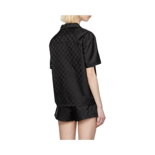 Monogram-Print Short-Sleeve Shirt