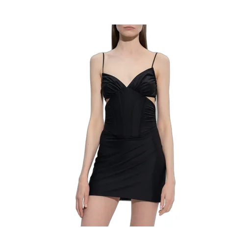 Cut-Out Spaghetti-Strap Minidress