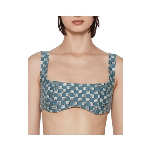 Monogram-Print Jacquard Bra Top