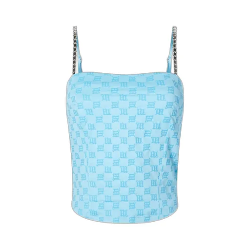 Fine Shoulder Strap Sling With Embroidered Characters