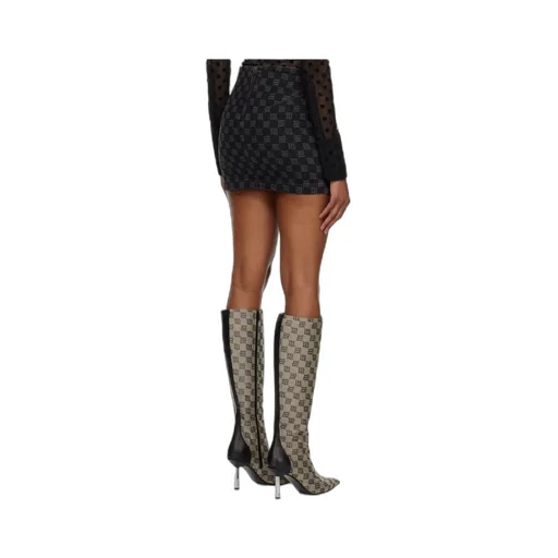 Miniskirt With Embroidered Characters