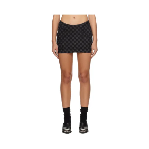 Miniskirt With Embroidered Characters