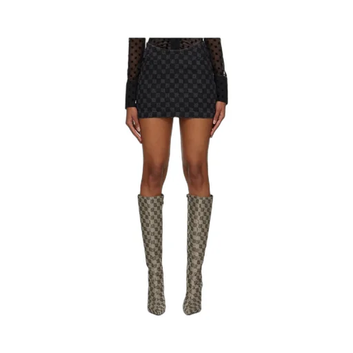 Miniskirt With Embroidered Characters