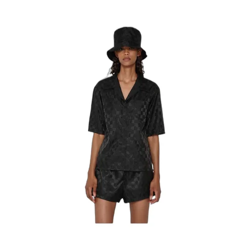 Monogram-Print Short-Sleeve Shirt