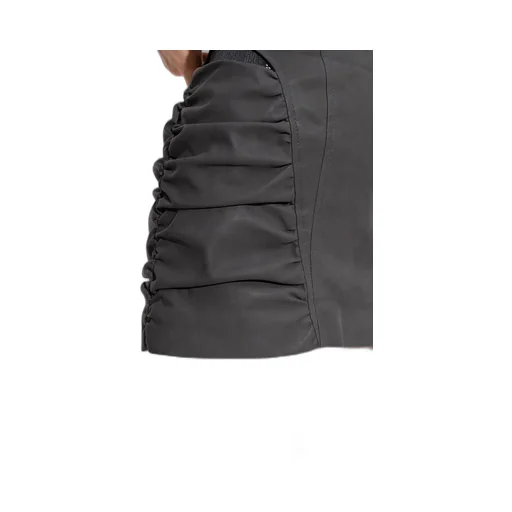 Ruched Cut-Out Mini Skirt
