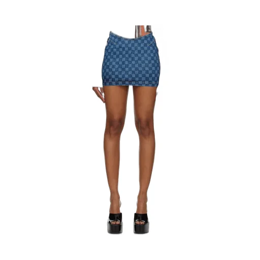 Mini Skirt With Embroidered Characters