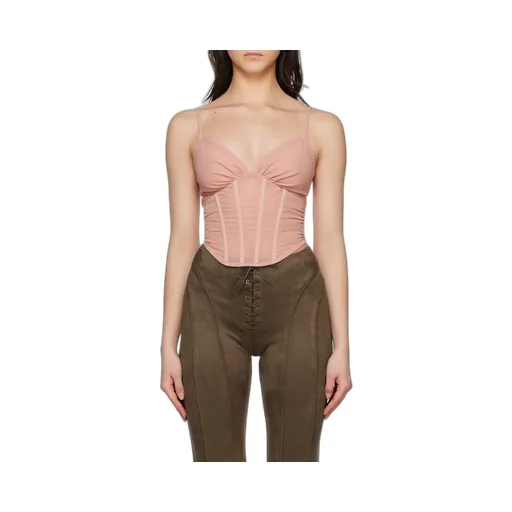 Corset-Style Cropped Top