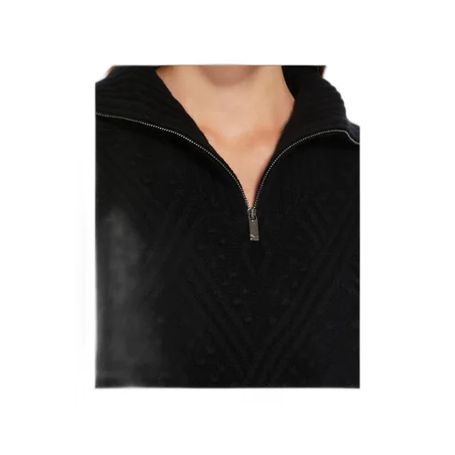 Semi-Zipper Cashmere Sweater