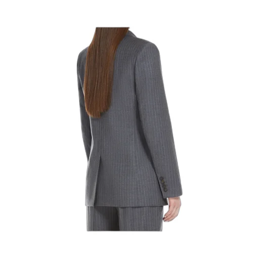 Long-Sleeved Wool Suit Coat