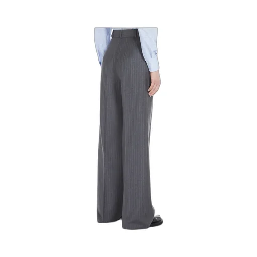 Straight Wool Casual Pants