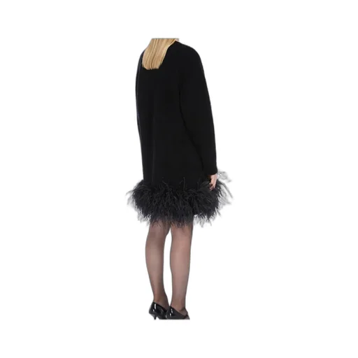 Feather Detailed Open Front Cardigan