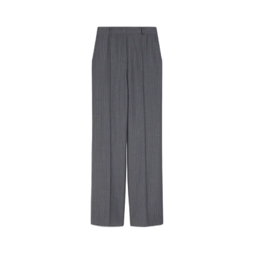 Straight Wool Casual Pants