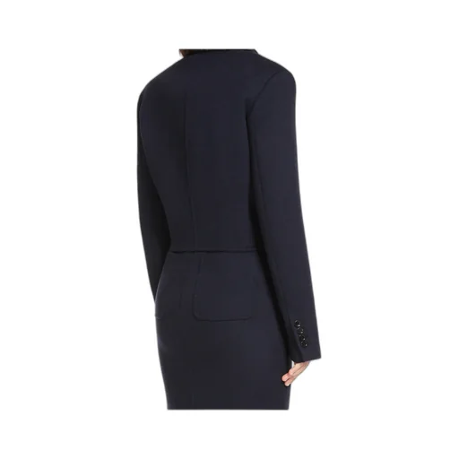 Sash Detailed Straight Hem Cropped Jacket