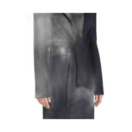 Sash Detailed Straight Hem Cropped Jacket