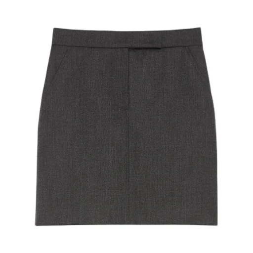 Wool Gabardine Mini Skirt