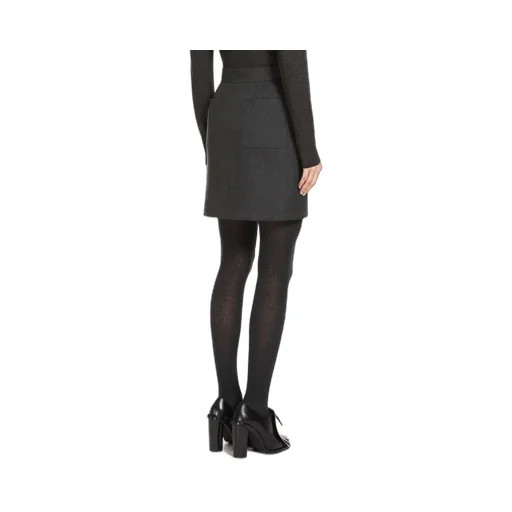 Wool Gabardine Mini Skirt