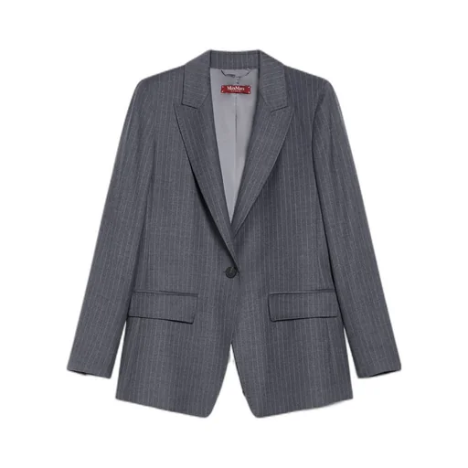 Long-Sleeved Wool Suit Coat