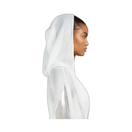 Hooded Chiffon Jacket
