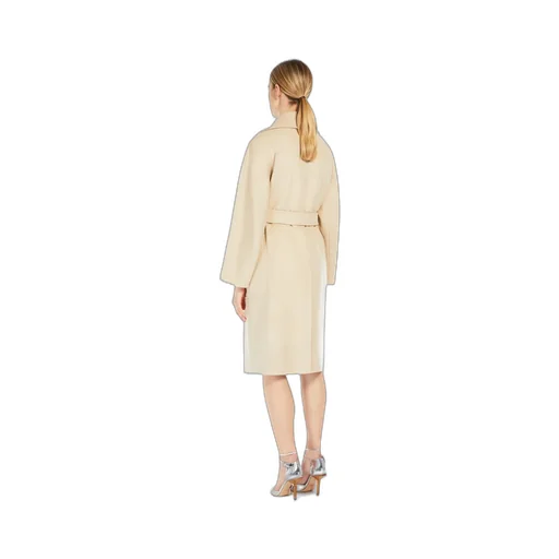 Zip Detailed Belted Coat
