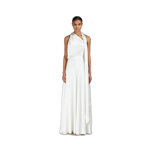 Silk Satin One-Shoulder Dress
