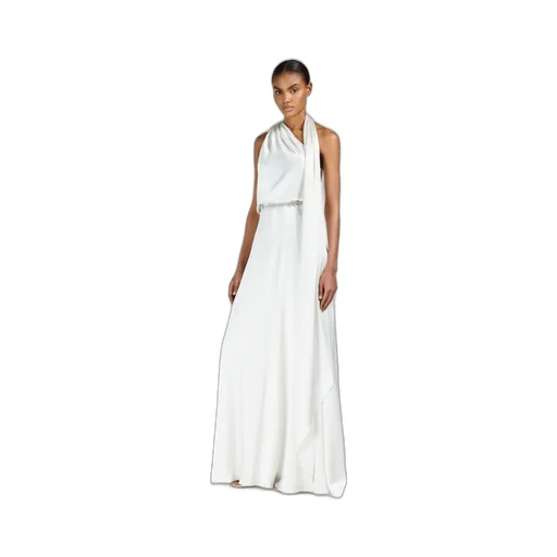 Silk Satin One-Shoulder Dress